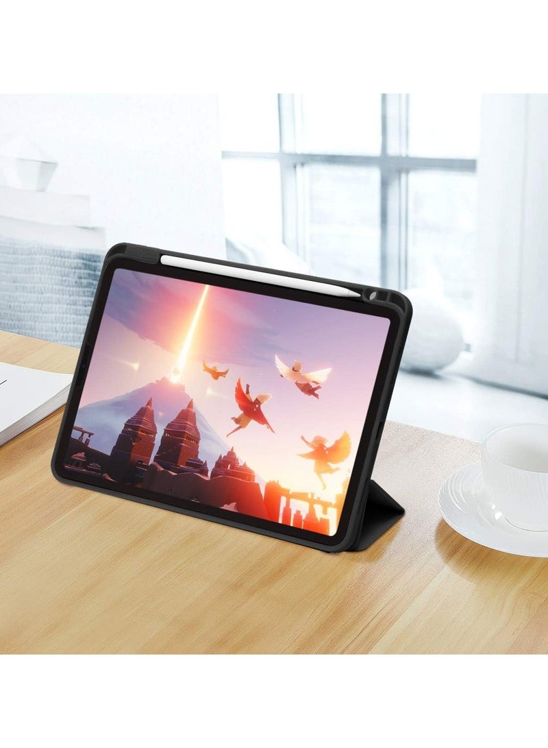 راكسوم حافظة لجهاز iPad Pro 11 بوصة 2021 (الجيل الثالث) / 2020 (الجيل الثاني) مع حامل قلم رصاص [يدعم شحن/زوج قلم iPad الثاني] حامل ثلاثي الطي رفيع، غطاء حماية ذكي - Image 5