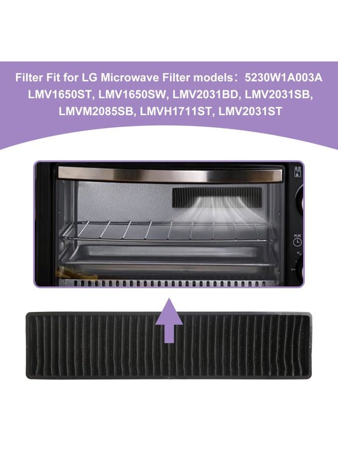 NWUCZW Microwave Charcoal Filter for LG 5230W1A003A LMV1650ST, LMV1650SW,LMV2031BD,LMVM2085SB,LMV2031SB,LMV2031ST,LMVH1711ST,Replacement Filter Fit (Pack of 1) - Image 2