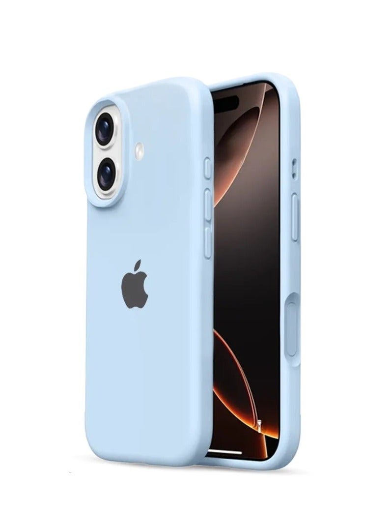 جراب iPhone 17، غطاء حماية كامل الجسم من السيليكون السائل لهاتف iPhone 17، جراب أنيق بلمسة نهائية ناعمة مع بطانة من الألياف الدقيقة لهاتف iPhone 17 مقاس 6.3 بوصة - Image 1