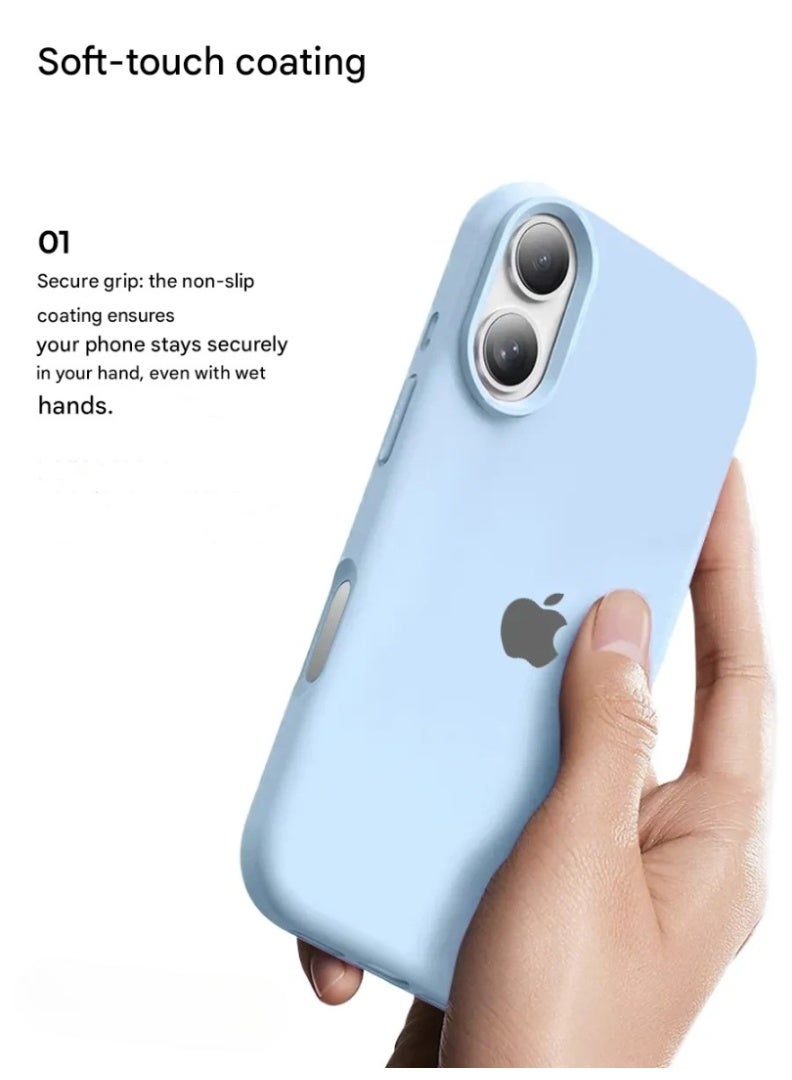 جراب iPhone 17، غطاء حماية كامل الجسم من السيليكون السائل لهاتف iPhone 17، جراب أنيق بلمسة نهائية ناعمة مع بطانة من الألياف الدقيقة لهاتف iPhone 17 مقاس 6.3 بوصة - Image 5