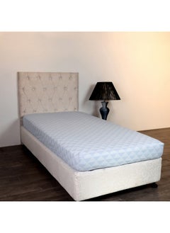 Home Box Malta Pixel Printed Cotton Single Fitted Sheet 200 x 33 x 90 cm  - Image 1