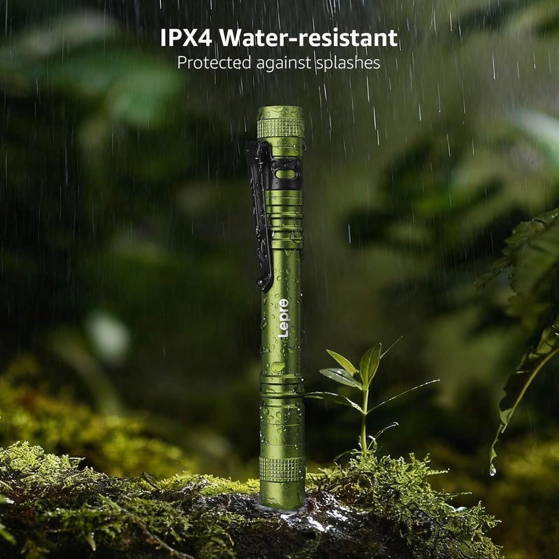 Lepro مصابيح LED القلم، خفيفة الوزن، صغيرة، مصباح جيب مقاوم للماء مع مشبك، عبوة 2 مصابيح صغيرة للتفتيش، العمل، الطوارئ - Image 4