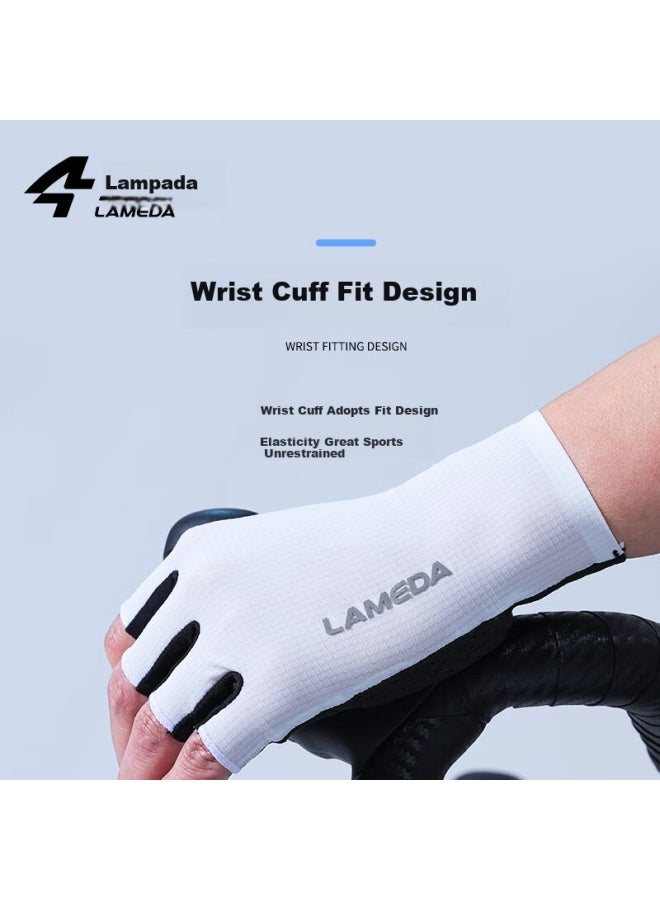 Lampada Lameda Cycling Gloves, Road Bike Bicycle Riding Fingerless Gloves, Wear-resistant Shock-absorbing Gloves, Uni Style 2066 - Image 4