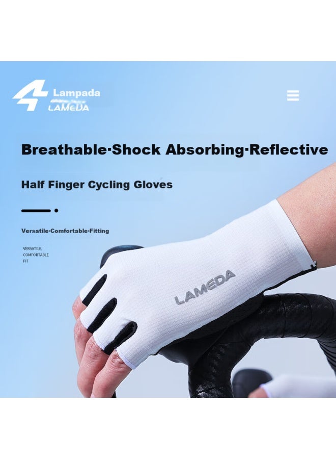 Lampada Lameda Cycling Gloves, Road Bike Bicycle Riding Fingerless Gloves, Wear-resistant Shock-absorbing Gloves, Uni Style 2066 - Image 1