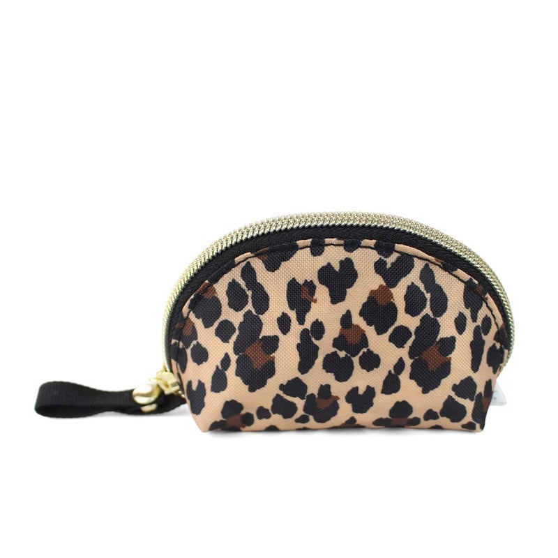 Itzy Ritzy Itzy Ritzy Everything Storage Pouch Small Zipper Pouch Holds 2 Pacifiers Snap Handle Attaches to Diaper Bag Stroller or Purse Holds Earbuds Chargers Change or Disposable Bags Leopard 