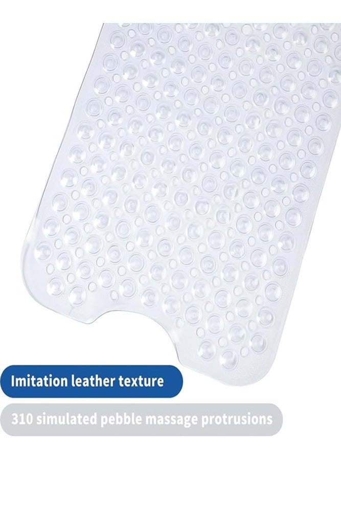 AMERTEER Non-Slip Bath Tub Mat with Suction Cups & Drain Holes – Anti-Mold Bacteria-Free Bathing Experience (40x100cm) - Image 5