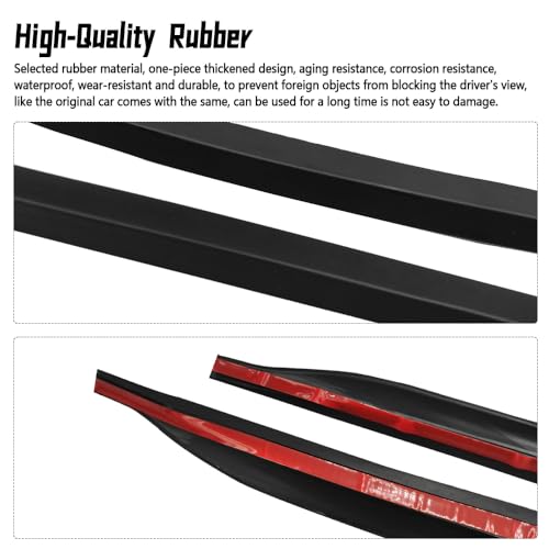 MATERIG Front Windshield Trim Seal Strip Fit for Toyota Land Cruiser 250 Prado J250 LC250 2024 2025, Front Glass Sealing Tape, A Pillar Soundproofing Rubber Seal Strip Trim - Image 2