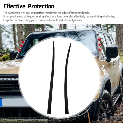 MATERIG Front Windshield Trim Seal Strip Fit for Toyota Land Cruiser 250 Prado J250 LC250 2024 2025, Front Glass Sealing Tape, A Pillar Soundproofing Rubber Seal Strip Trim - Image 3