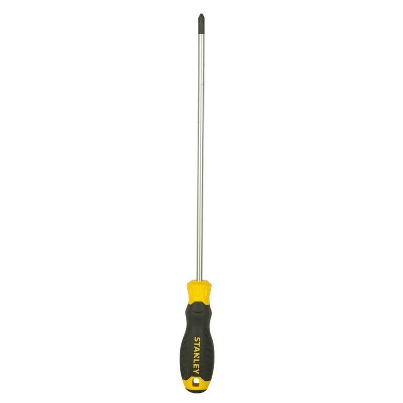 Stanley STANLEY STMT608138 Cushion Grip Screwdriver PhillipsPH2x250mm Yellow and Black  - Image 1