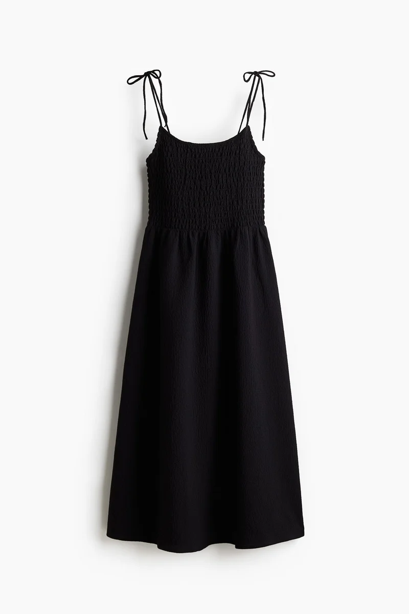 H&M Tie-strap smocked dress