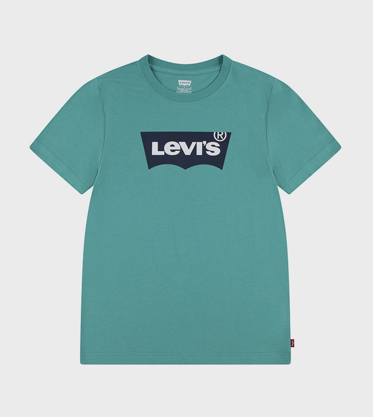 ليفايز تيشيرت بقصة ضيقة بشعار الماركة