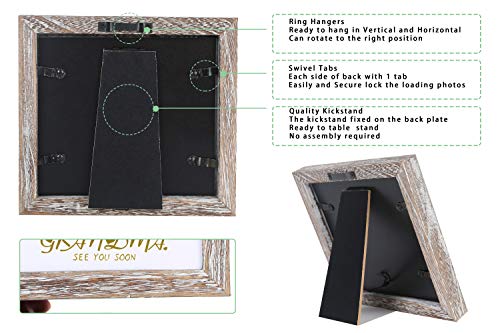 IHEIPYE إطار صورة السونوجرام لجدتي من IHEIPYE - هدايا إعلان الطفل - هدية إعلان الحمل، مرحبًا جدتي، أراك قريبًا، أبيض متآكل - Image 5