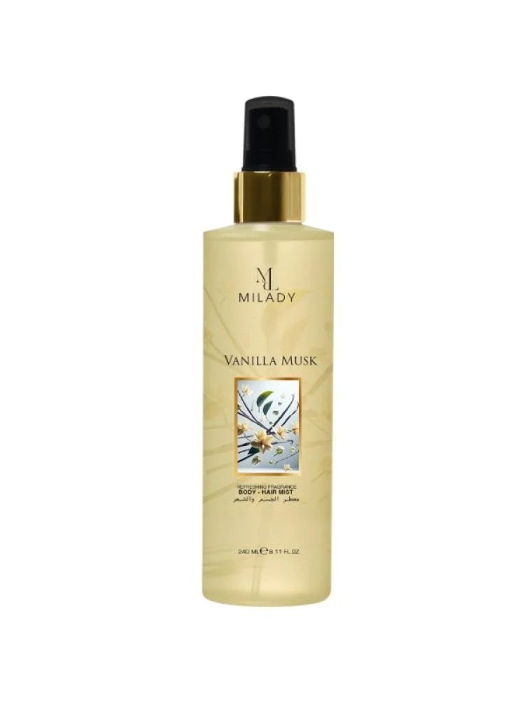 Milady Vanilla Musk Hair and Body Mist  240 Ml 