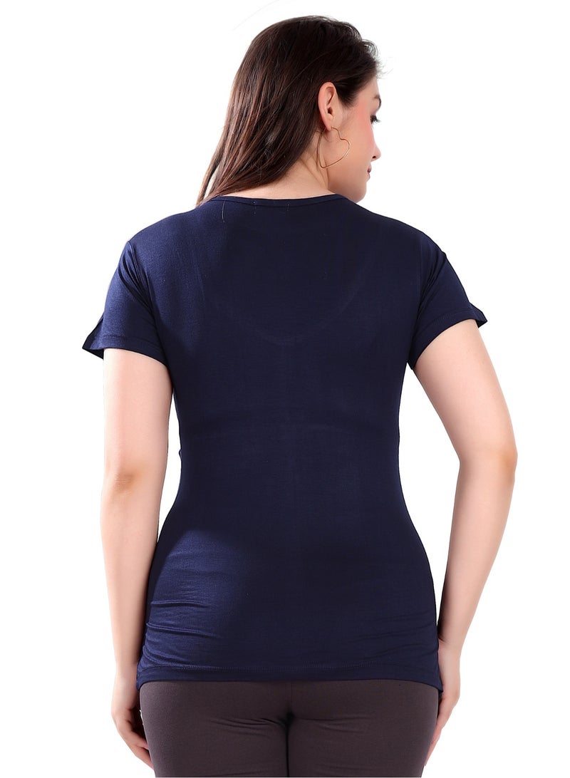 TUMMY TUMMY Maternity & Nursing Double Layered Pull-On Top Pack of 2pc  - Image 3