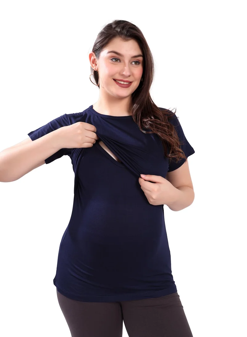 TUMMY  TUMMY Maternity & Nursing Double Layered Pull-On Top Pack of 2pc for Women | Best Price UAE