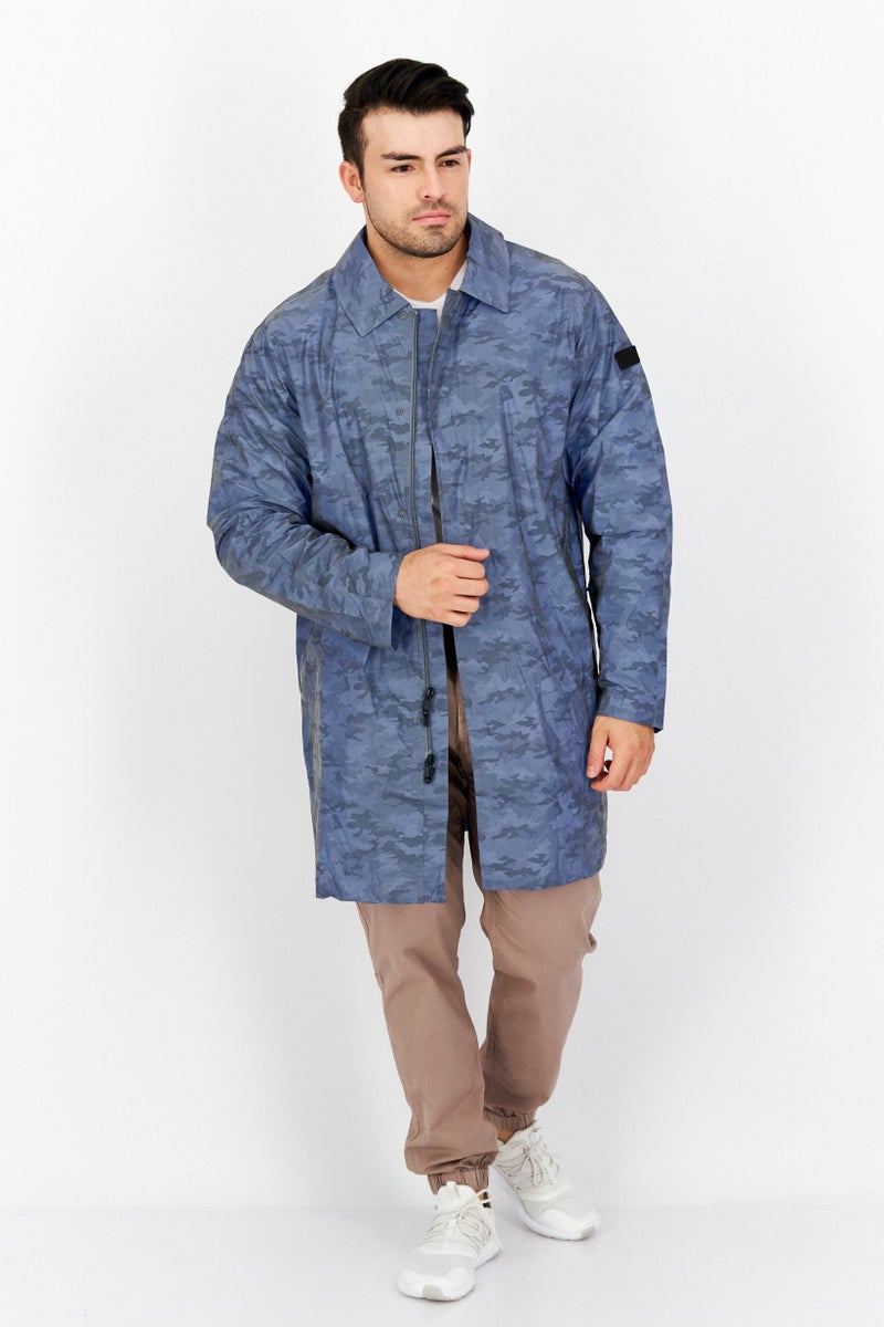 Tumi Men Camouflage Rain Coat, Multicolor - Image 3