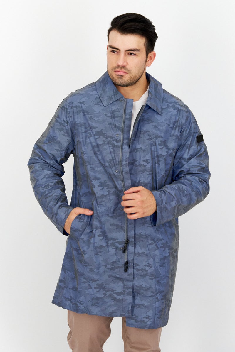 Tumi Men Camouflage Rain Coat, Multicolor - Image 1