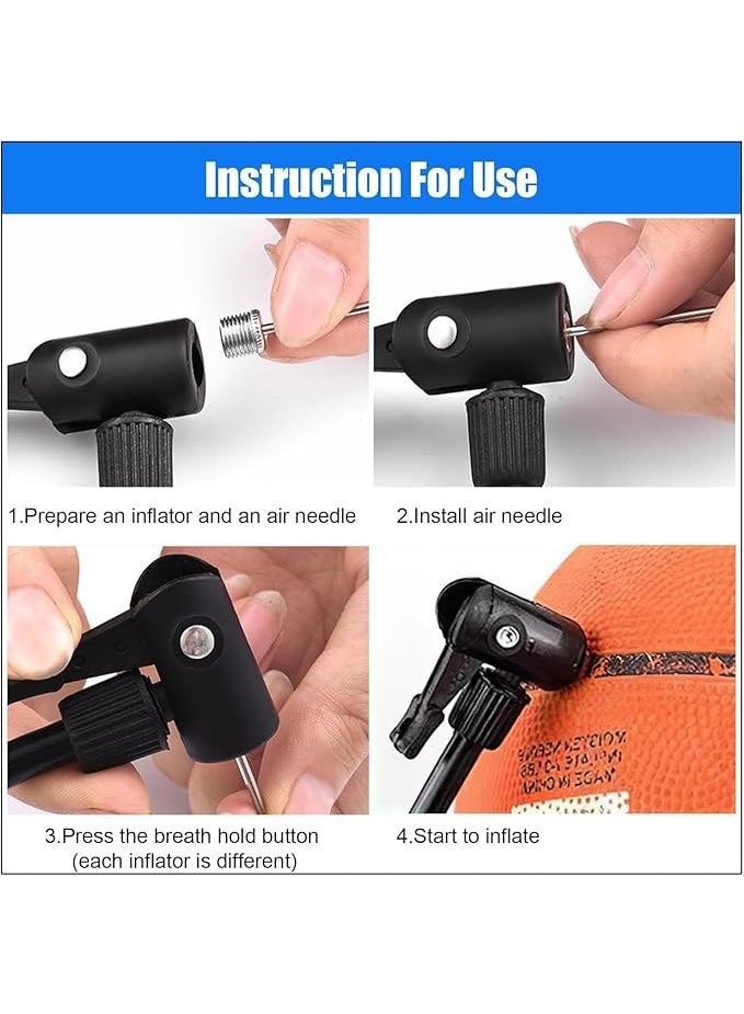 20 قطعة من ابر نفخ الكرة ، ابر مضخة هواء من الستانلس ستيل، ابر مضخة كرة، مثالية لنفخ كرة القدم وكرة السلة والكرة الطائرة وجميع الكرات الرياضية الاخرى - Image 4