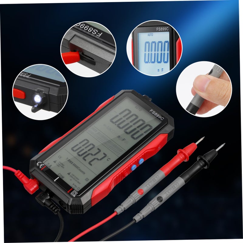High Accuracy Digital Multimeter Voltage Tester Ohm Clamp Voltmeter Auto Ranging - Image 4