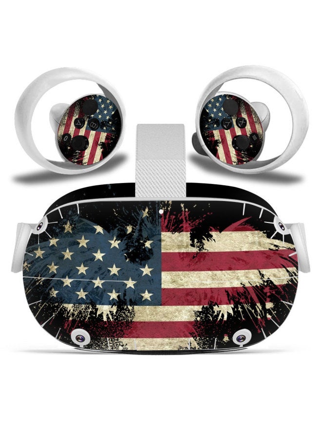 general Oculus Quest 2 VR2 Glasses All-in-One Virtual Reality Sticker Color Film Protective Film Colorful Sticker-Color:TN-OQVR2-2015 - Image 1