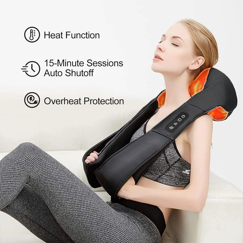 Electric Neck and Back Massager with Heat - Image 5