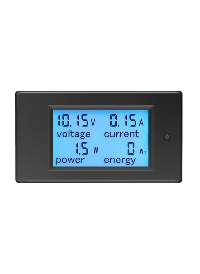 KETOTEK KETOTEK Amp Volt Watt Kwh Meter Tester Panel Digital 4 in 1 Ammeter Voltmeter Multimeter 12V DC 6.5-100V 20A, Voltage Current Power Energy Usage Monitor LCD Display Car Motorbike Solar  - Image 1