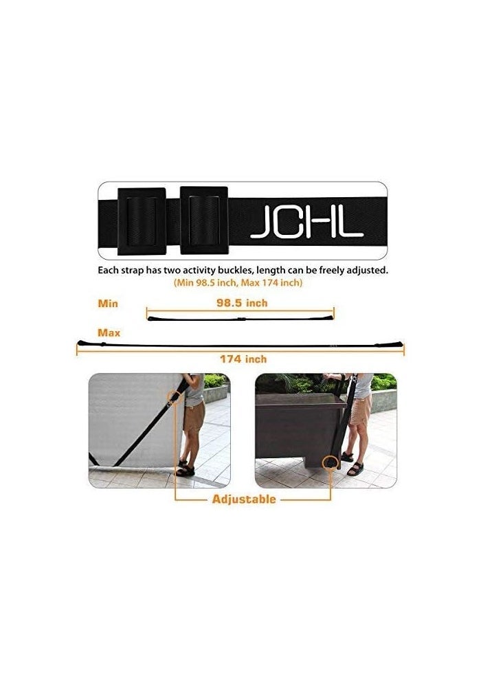 JCHL Adjustable Moving Straps for Heavy Lifting - Image 2