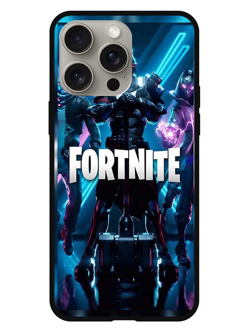 Theodor جراب حماية مضاد للخدش ومقاوم للصدمات لجهاز آيفون 15 برو فورتنايت 1 - Image 1