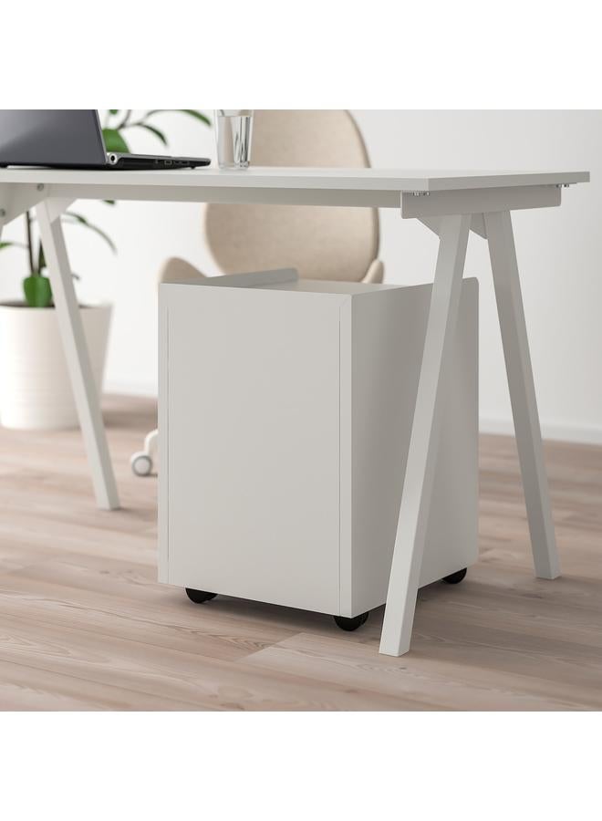 erorex Drawer unit w 3 drawers on castors, white - Image 3