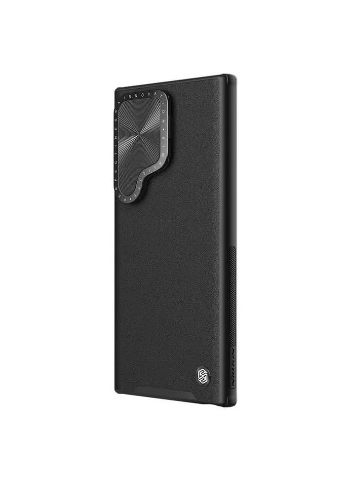 Nillkin Camshield Prop Leather Magnetic Camera protective cover case for Samsung Galaxy S24 Ultra - Black - Image 2