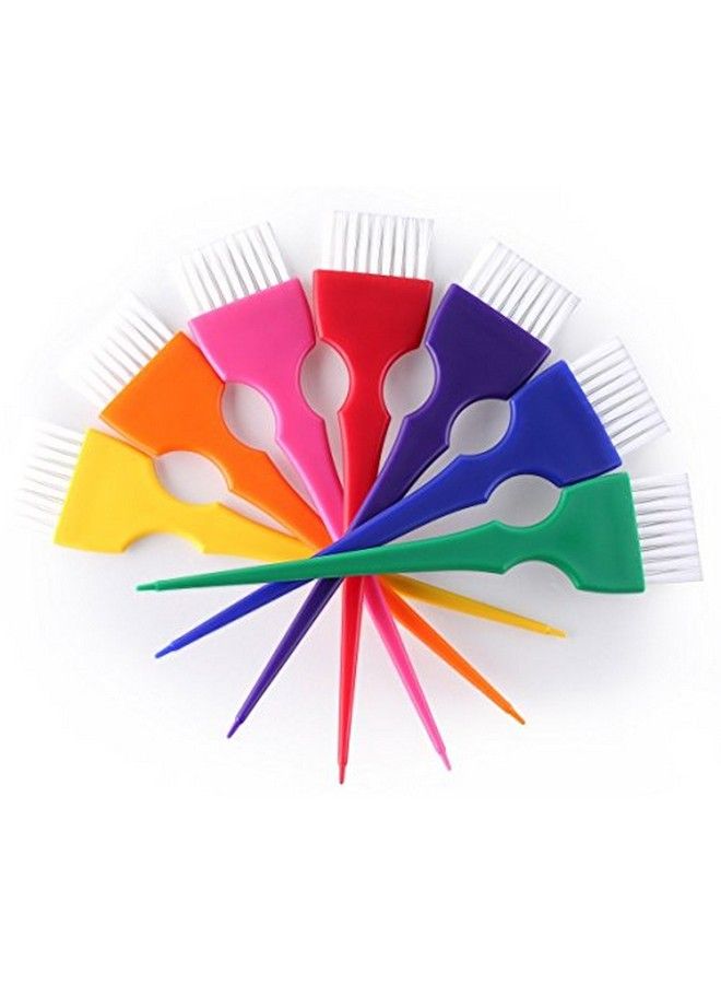 Perfehair Hair Dye Brush Kit Coloring Tint Applicator Brushes Set7 Rainbow Colors - Image 1
