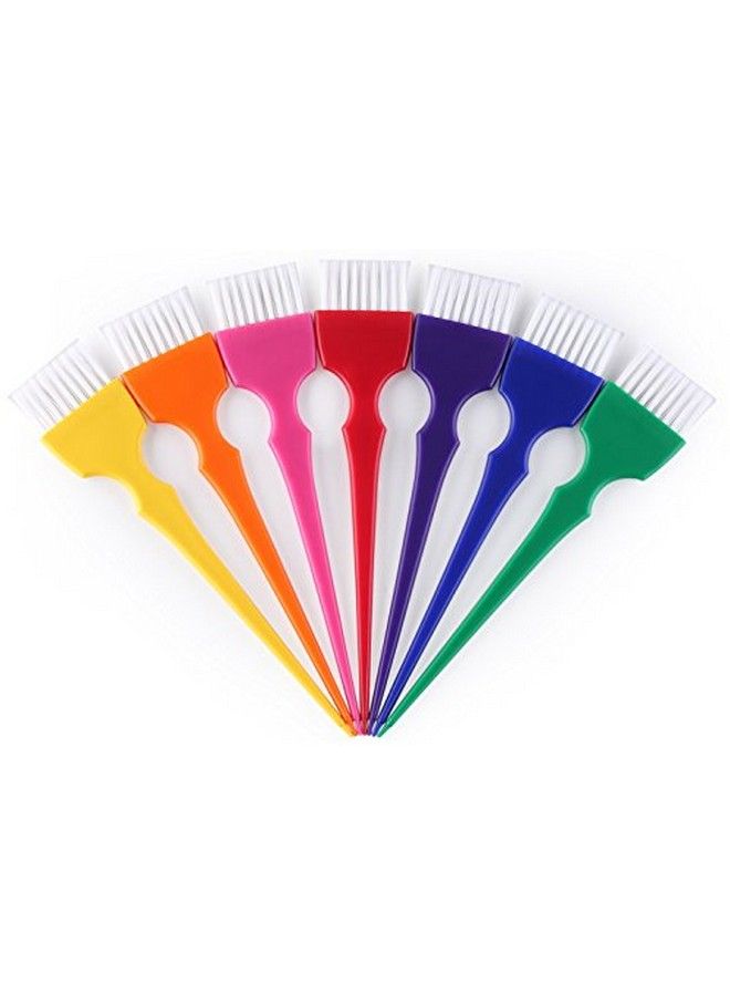 Perfehair Hair Dye Brush Kit Coloring Tint Applicator Brushes Set7 Rainbow Colors - Image 4