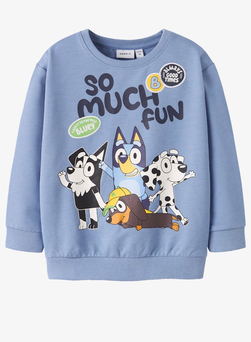 نيم ات سويت شيرت أطفال بياقة مستديرة بطبعة جرافيك - Image 1