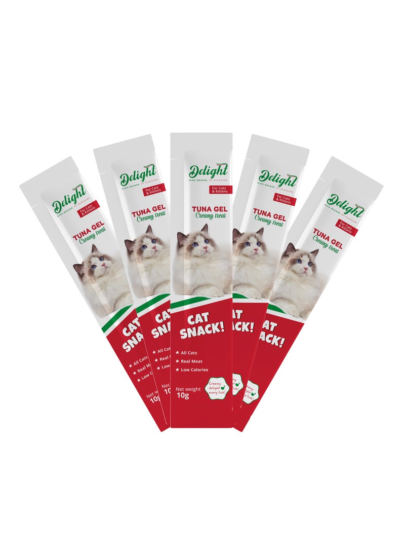 Delight Tuna Gel Creamy Treat 5 Pieces - Image 3