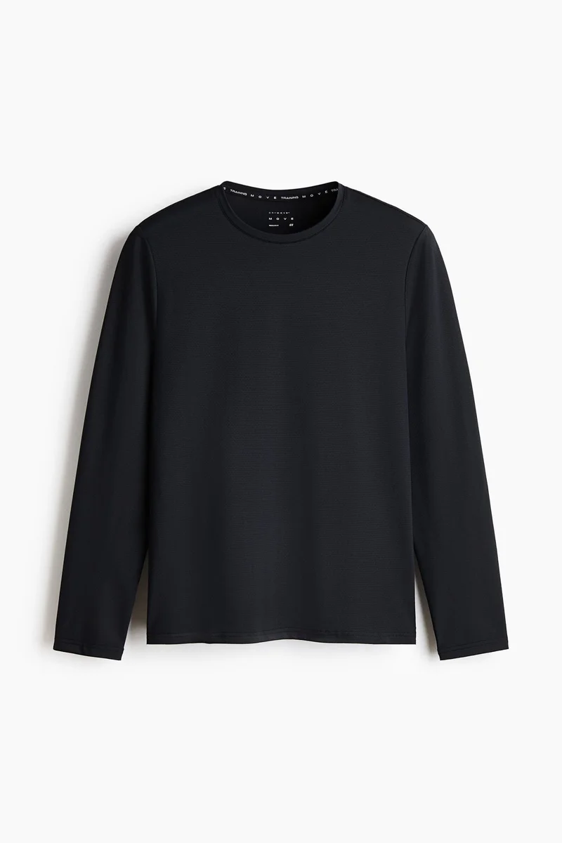 H&M  Long-sleeved sports top with DryMove™ for Men | Best Price UAE