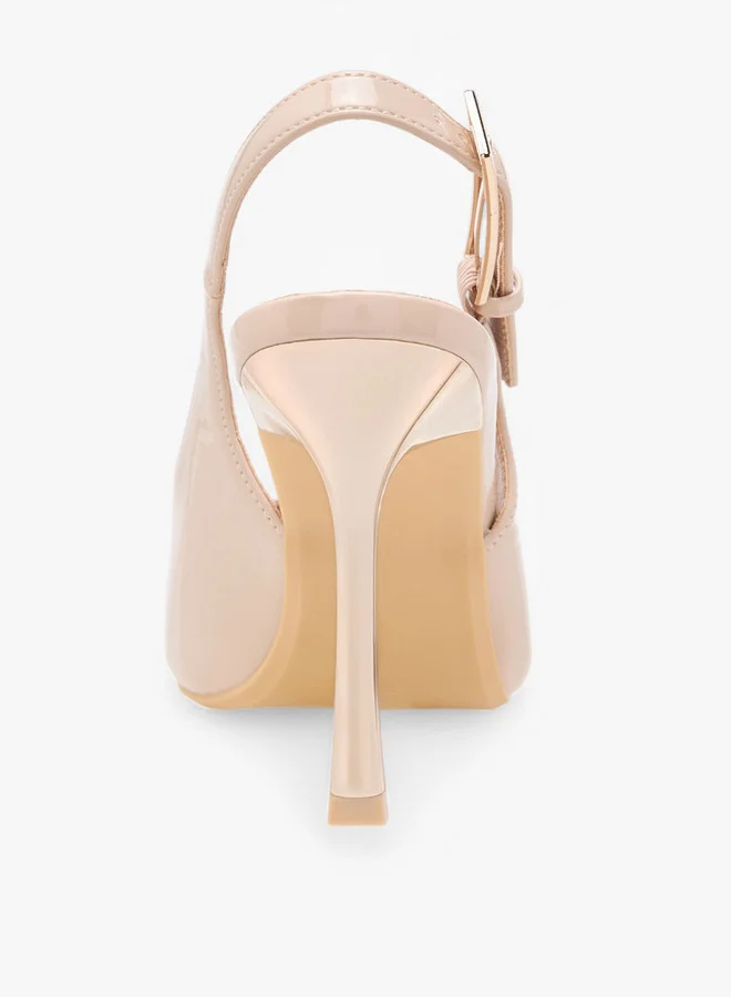 Flora Bella By Shoexpress Pointed Toe Slingback Shoes with Stiletto Heels