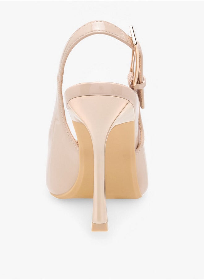 Flora Bella By Shoexpress Pointed Toe Slingback Shoes with Stiletto Heels  - Image 5