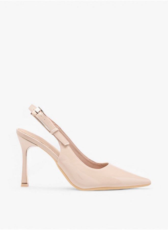 Flora Bella By Shoexpress Pointed Toe Slingback Shoes with Stiletto Heels  - Image 3