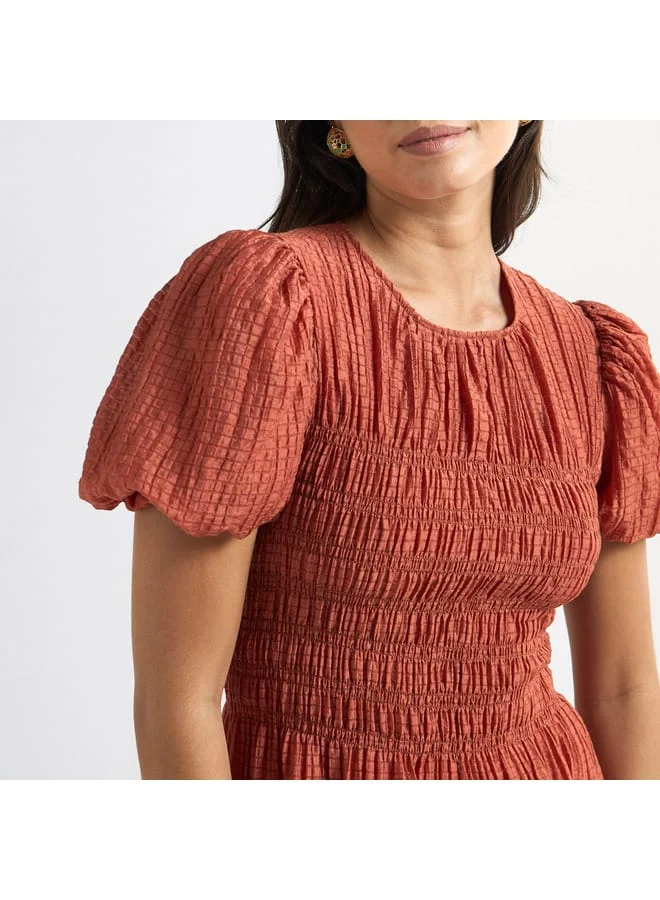 Splash FAV Smocked Bodice Midi Dress