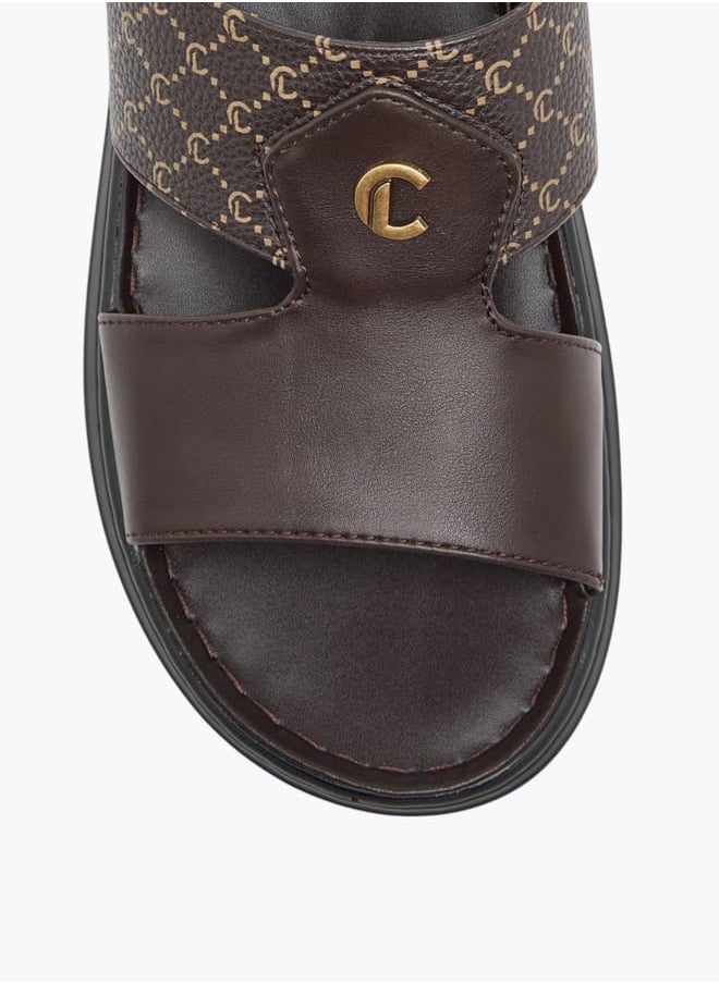 Le Confort Men Monogram Print Slip-On Arabic Sandals  - Image 3
