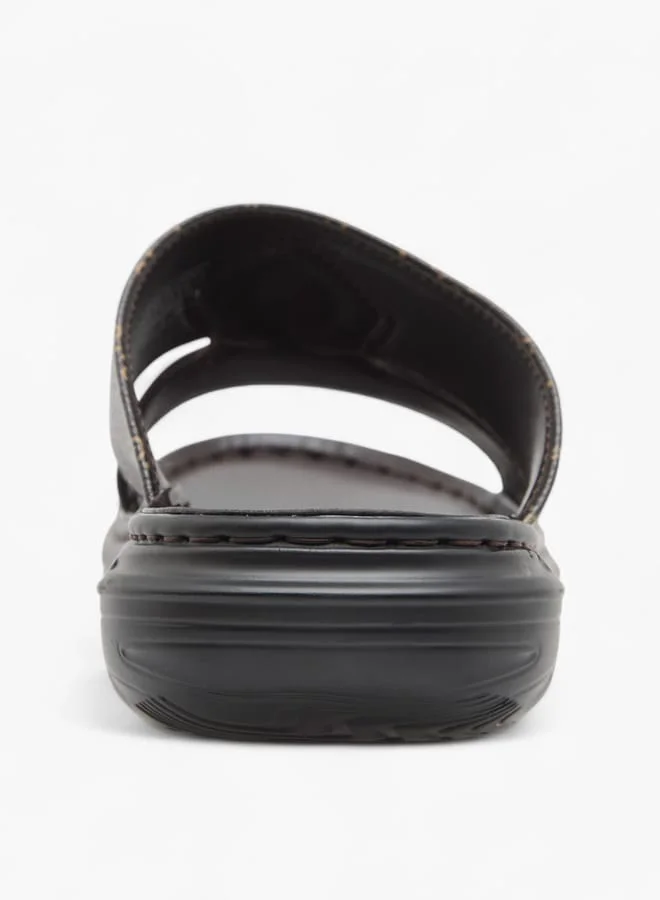 Le Confort Men Monogram Print Slip-On Arabic Sandals