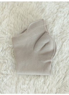 Buluş Organic 3-Pack Cream, White, Beige - Special Heel Technology Viscose Men's Ankle Socks  - Image 5
