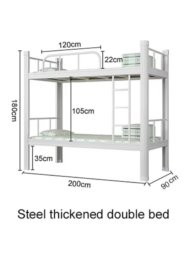 keke Double Decker Bunker Bed Sturdy Metal Frame, Space-Saving Design - Image 3