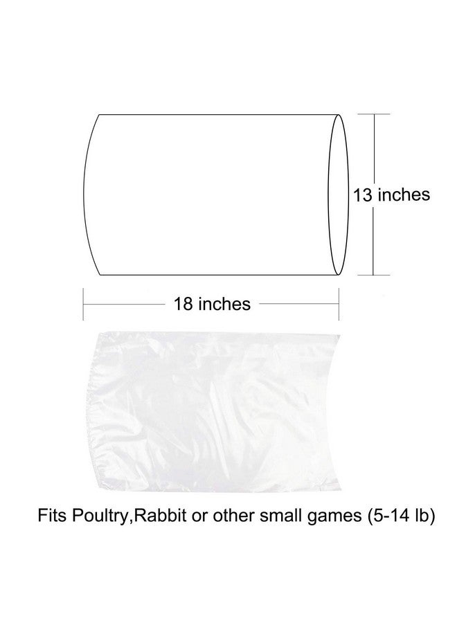 موريباك أكياس دواجن من مورباك، 100 كيس دجاج مقاس 13×18، أكياس دواجن منكمشة بالحرارة للمجمد - Image 2