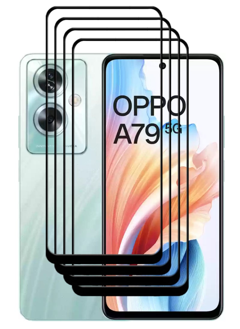 ACLIX 4 Pieces Antistatic ESD Dustproof Premium Quality High Definition Tempered Glass Screen Protector Designed For Oppo A79 - Image 1
