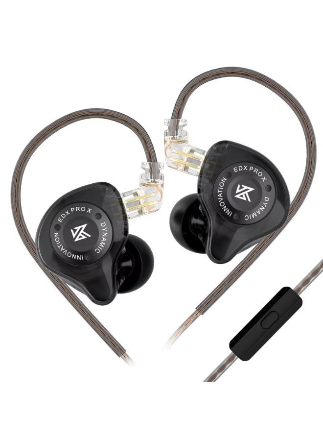 KZ EDX PRO X Dynamic Driver Earphone Wired Earphones HIFI Stereo Bass Music Earbuds in Ear Sport Headphones Noise Cancelling Gaming Headset with Mic - Image 1