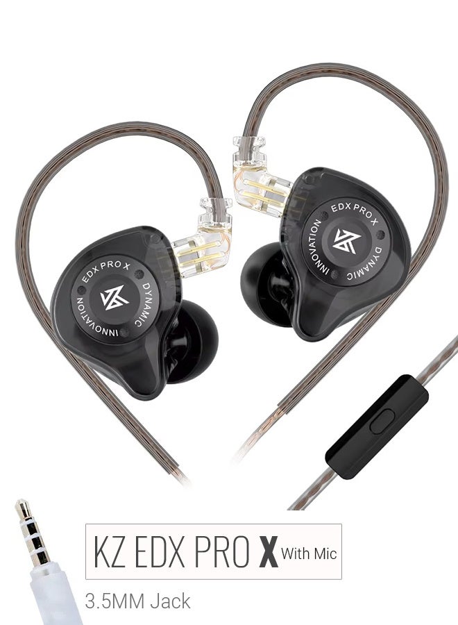 KZ EDX PRO X Dynamic Driver Earphone Wired Earphones HIFI Stereo Bass Music Earbuds in Ear Sport Headphones Noise Cancelling Gaming Headset with Mic - Image 1