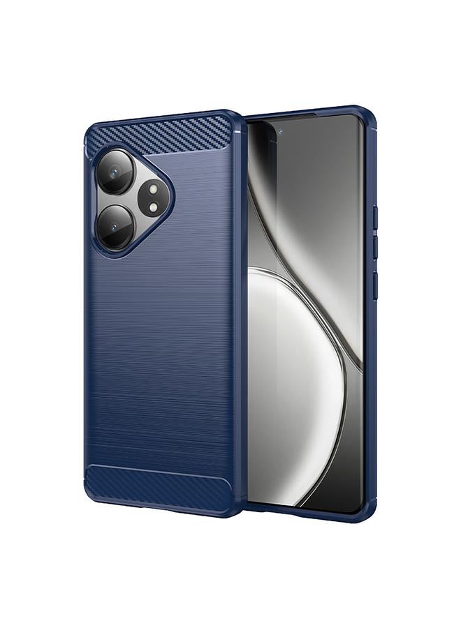 The Bros Case For Realme GT 6T Carbon Fiber Brushed Texture TPU Phone Case