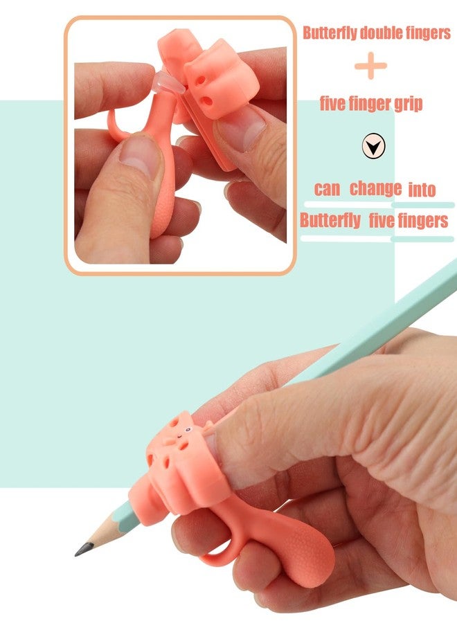 JuneLsy Pencil Grips for Kids Handwriting gripper Pencil Holder Posture Correction Training Writing AIDS for preschooler Kids toddler Children 3-7Year - Image 3