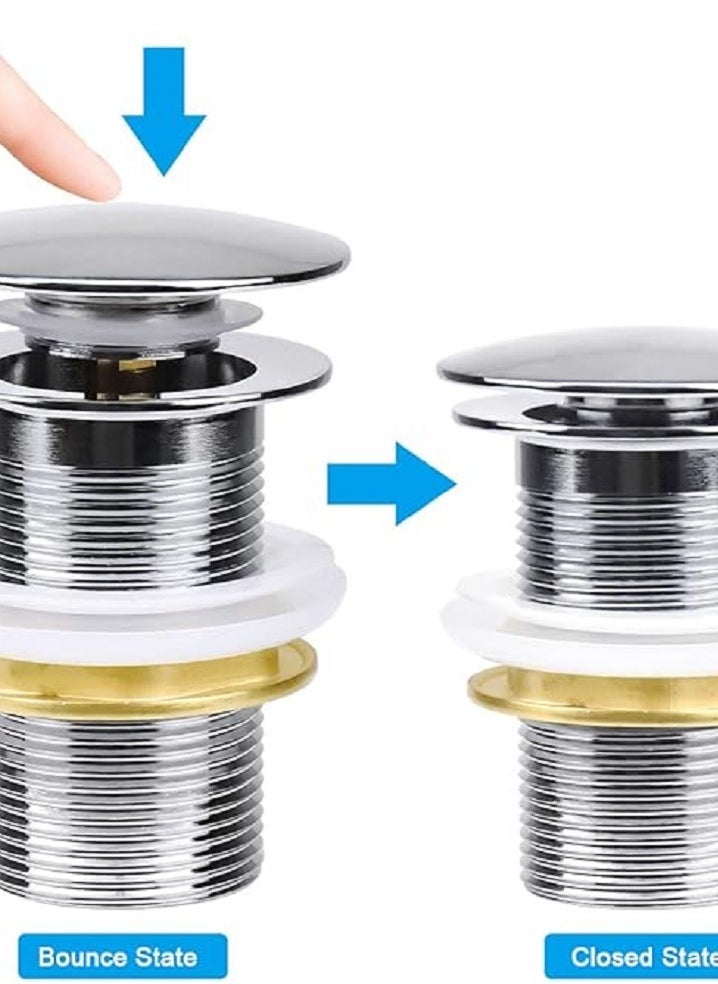 Generic - Automatic sink stopper with a modern design that is easy to use. The installation process does not require advanced technical skills - Image 1